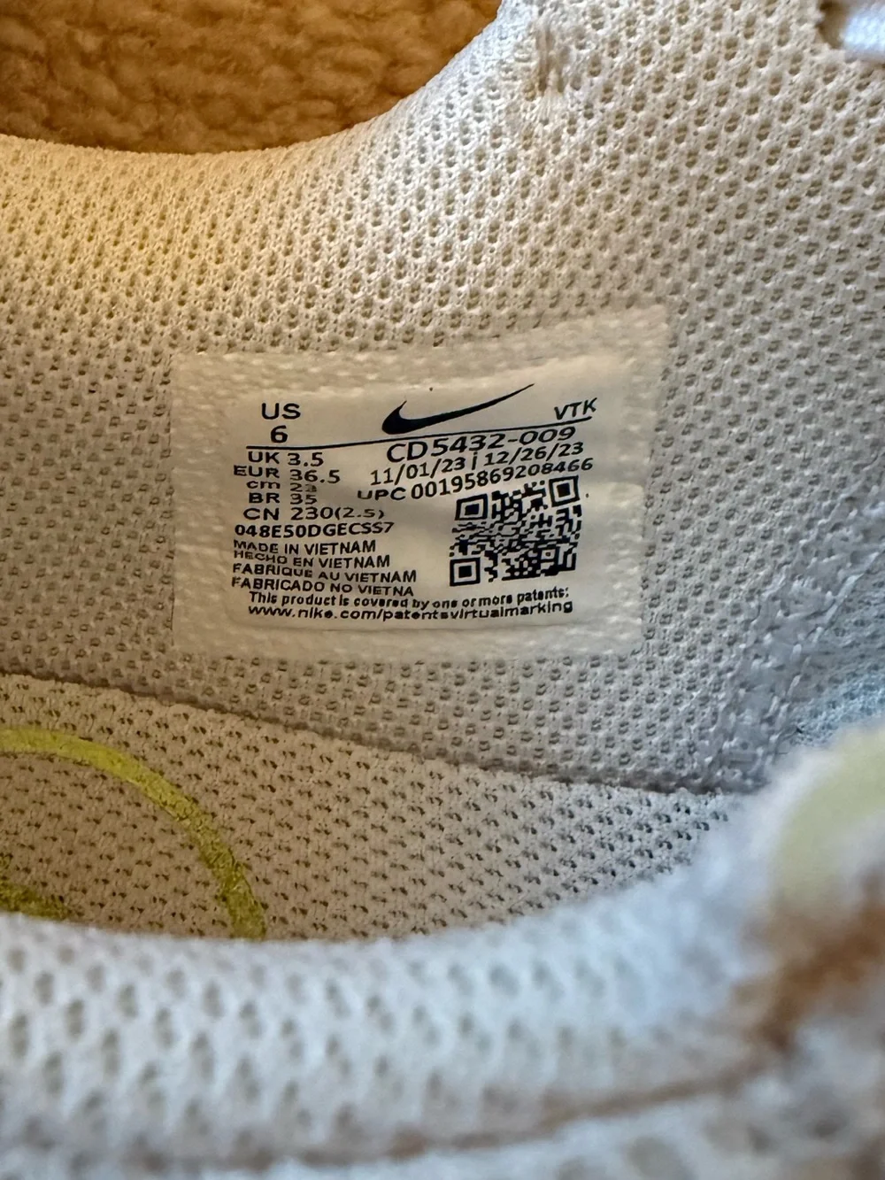 Nike Women's Air Max Sneakers in White and Light Beige